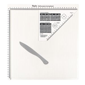 Scoringboard med falseben og linjalmal, str 30,5x30,5 cm