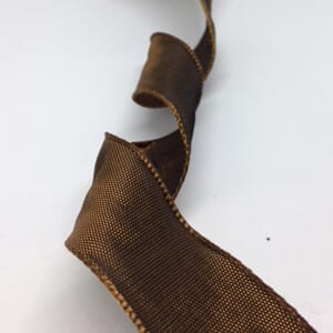 Dekorbånd - Mørk brun, bredde 25 mm