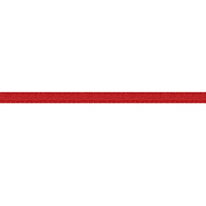 Dekorbånd - Rød, bredde 3 mm