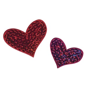 Strykemerke - Hearts, str 5x4 cm, 1/Pkg