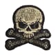 Strykemerke - Skull & bones, str 4.2x4 cm, 1/Pkg