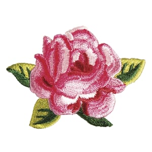 Strykemerke - Rose, str 6.3x5.4 cm, 1/Pkg