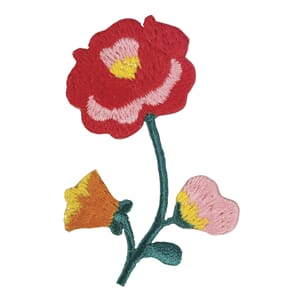 Strykemerke - Flower, str 4.8x6 cm, 1/Pkg