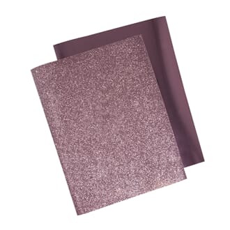 Metallik stryketransfer - Rosa, 2 ark