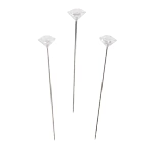 Pyntenål - Diamant, str 7mm ø, 52mm, 50/Pkg