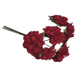Papirblomster - Røde blomster, str 30 mm, 6 stk