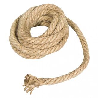 Rustikk hamptråd - Natural, tykkelse 9 mm, 2 meter