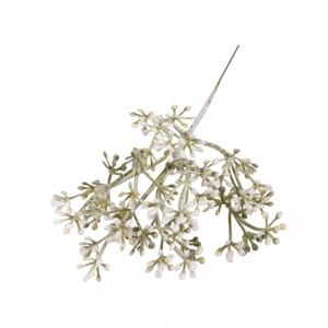Frosted deco-twig, str 23 cm, 1 stk