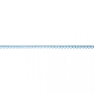 Mini pompom bånd - Lyse blå, str 1 cm, 3 meter