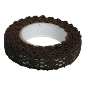 Rayher: Selvklebende blonder, brown, 17mm