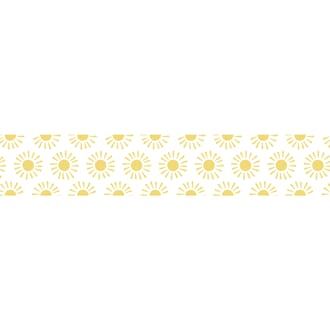 Washitape - Sol gul, 15 mm x 15 meter