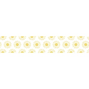 Washitape - Sol gul, 15 mm x 15 meter