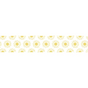Washitape - Sol gul, 15 mm x 15 meter