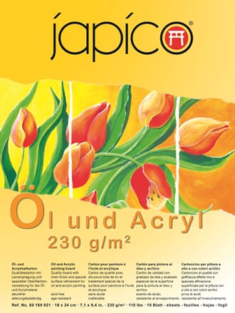 Japico Painting Pad 230g/m, 10 sheets 24 x 32 cm