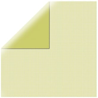 Mønsterark - Grønn rutet, str 30.5x30.5 cm