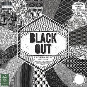 First Edition: Black Out Paper Pad, 8x8, 48/Pkg