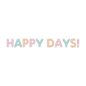 Washitape - Happy Days, 15 mm x 15 m