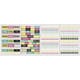 Planner stickers - Happy, symboler og ord, 4 ark