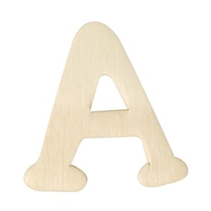 Trebokstav & tall - A, str 4 cm
