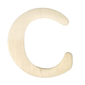 Trebokstav & tall - C, str 4 cm