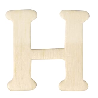 Trebokstav & tall - H, str 4 cm