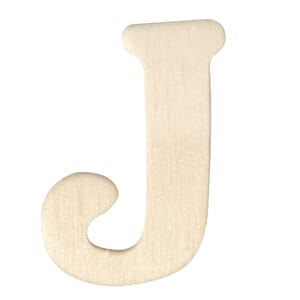 Trebokstav & tall - J, str 4 cm