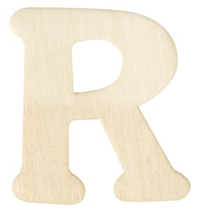 Trebokstav & tall - R, str 4 cm