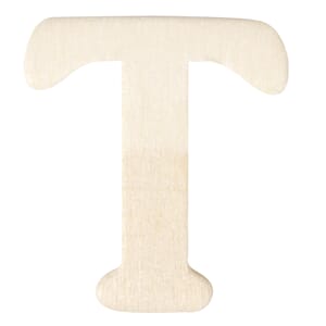 Trebokstav & tall - T, str 4 cm