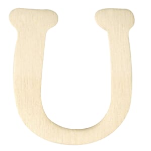 Trebokstav & tall - U, str 4 cm