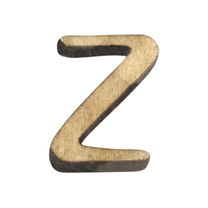 Bokstav av tre - Z - 2 cm høy