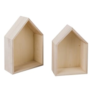 Trekasse - Husform, FSC 100%, str 14x10x4cm+12,5x8,5x4cm
