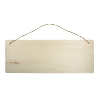 Treskilt - Rektangulær i str 40x15x0,6 cm, 1/Pkg