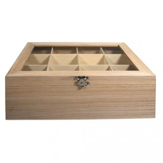 Teboks i tre, FSC 100%, str 28,5x23,5x9 cm