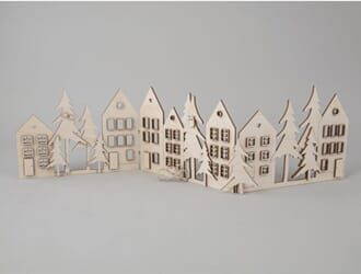 Byggesett - Huslandskap, str 3x 20,2x10,5cm, 64-deler