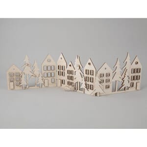 Byggesett - Huslandskap, str 3x 20,2x10,5cm, 64-deler