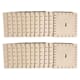 Flette skiver - Makrame, str 9,5x9,5cm, 24 stk
