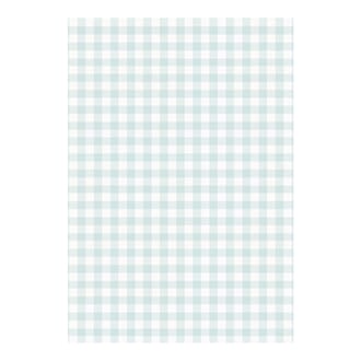 Decoupage papir - Blue Gingham, 3/pkg