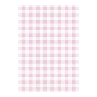 Decoupage papir - Pink Gingham, 3/pkg