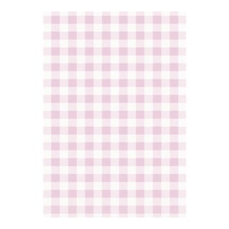 Decoupage papir - Pink Gingham, 3/pkg