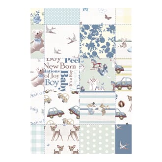 Decoupage papir - Baby Boy tile, 3/pkg
