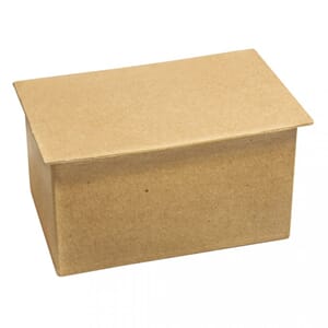 Pappmache - Kiste boks for washitape, str 13x8,5x7,5 cm