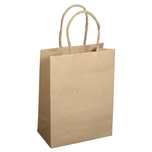 Liten gavepose med hank, kraft, str 14x10,5x5,5cm, 1/Pkg