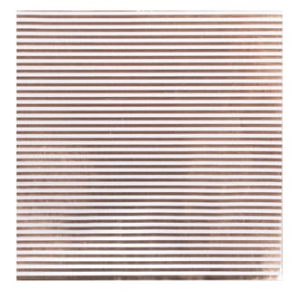 Origami papir - Stripet hvit & kobber, str 15x15 cm, 50/Pkg