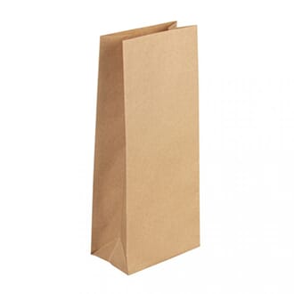 Papirpose - Kraft, str 10x24x6 cm, 25/Pkg