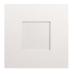 Pappmache ramme - Hvit, str 18x18x0,7 cm, 1 stk