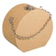 Veske i pappmache, liten, str 12,5x11,7x7 cm