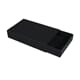 Fyrstikk esker - Sorte store, str 11x6.5x2 cm, 6/Pkg