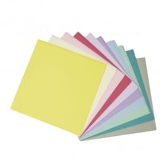 Origami folding papers - Pastels, 10x10 cm, 80 g/m2