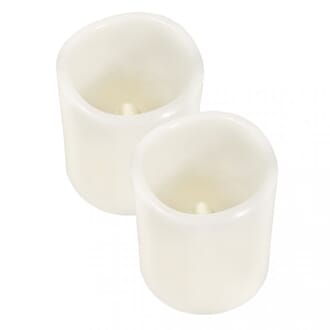 Små kubbelys m/LED-lys, str 5x6 cm, 2/Pkg
