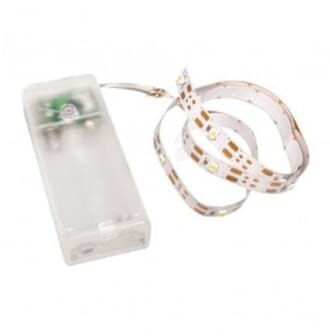 LED-lys stripe med timer, lengde 0,55 m, bredde 8 mm